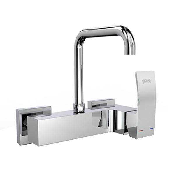 خلاط مطبخ حائطى سنترينو SAN-0037 يد واحدة قنطرة علوية اللون كروم من جواد