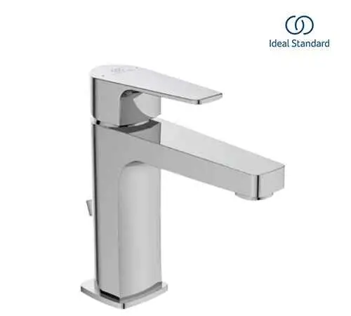 خلاط حوض سيرافاين دي BC686AA ذو ذراع واحد للحكم فى المياه مع طابق وفايظ اللون كروم من أيديال ستاندرد