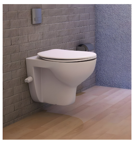 مرحاض معلق سبيس G0491 بالدش والمقبض والسيديلى الثقيل من أيديال ستاندرد