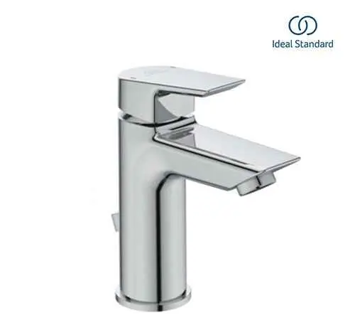 خلاط حوض تيسى A 6555AA بمقبض واحد بالطابق والفايظ قلب سيراميك اللون كروم من أيديال ستاندرد