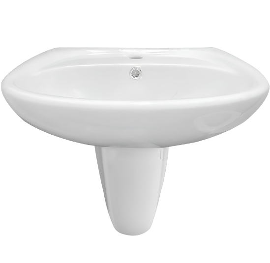 حوض جولف 033155 مقاس 55 سم بالعامود المعلق من ديورافيت