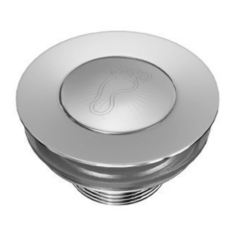 طابق حمام قدم تاتش ZA-00630 مقاس 1.5 بوصة بعازل مائي اللون كروم من جواد