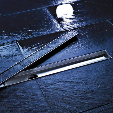 مجرى شاور - بيبه DL-95 شانيل 95 سم المجرى ستانليس ستيل1ملى بغطاء مفرغ للاستخدام مع نفس موديل البلاط المستخدم بمجموعة كوع الصرف من بيورا