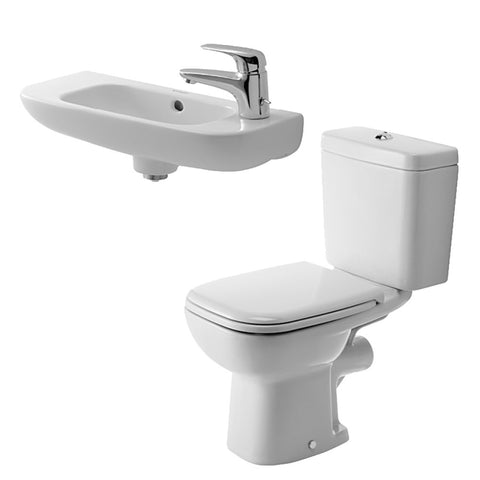 طقم حمام دى كود مرحاض و حوض معلق 50 سم كامل من ديورافيت