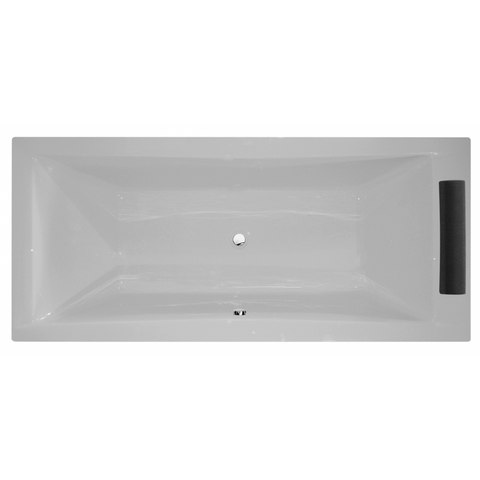 بانيو هافانا 800680 مقاس 180 × 80 × 42 سم فتحة الصرف فى المنتصف بالمخدة من ديورافيت