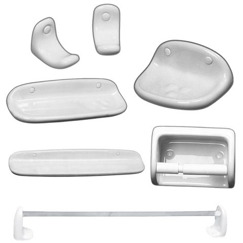 طقم اكسسوارات 6 قطع خزف موديل ستديو من أيديال ستاندرد