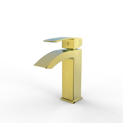 خلاط حوض سنترينو SAN-0033PVG يد واحدة بالفيداج اللون ذهبى من جواد