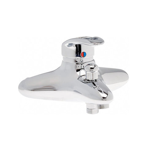 خلاط بانيو موديل ايديل G 2798 AA بالمحول و مقبض للضبط درجة الحرارة اللون كروم من أيديال ستاندرد