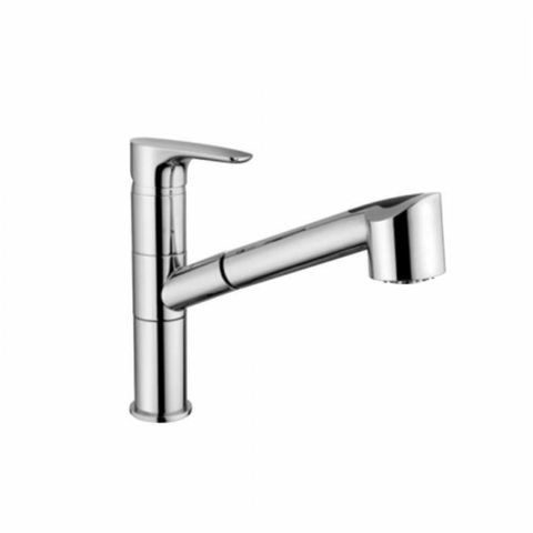 خلاط مطبخ شجرة سيينا SI6010001E10 بسماعة متحركة بطول 20 سم قلب سيراميك و منظم لتوفير المياة اللون كروم من ديورافيت