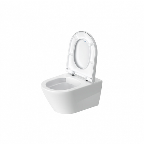 مرحاض معلق دى نيو 257749 بالدش و سيديلى عادى وبدون محبس اللون أبيض من ديورافيت