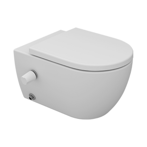 مرحاض معلق فيجا 250349 بالدش هيدروجيت و السيديلى مفصلات معدنية من سانى بيور