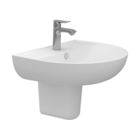 حوض فيجا 230360 مقاس 60 × 50 سم بالعامود المعلق من سانى بيور