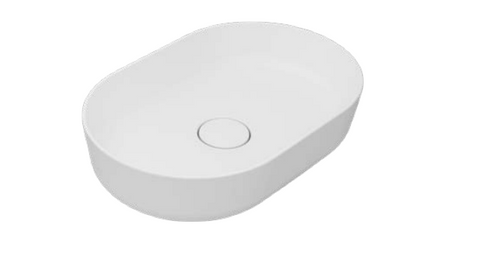 حوض تايتن فوق الرخامة / فوق سطح أفقى 050680 بدون فايظ وبدون فتحة خلاط مقاس 80 × 40 سم من ساني بيور